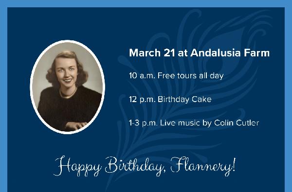 Come Celebrate Flannery O'Connor's Birthday!