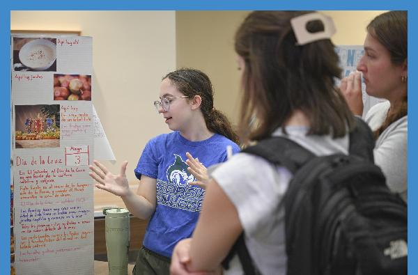 Students showcase interdisciplinary projects - in multiple languages - at World Cultures Fest