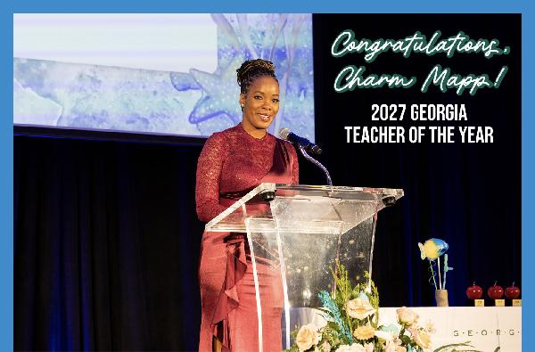 Three-time alumna Charm Mapp named Georgia&rsquo;s Teacher of the Year 2027