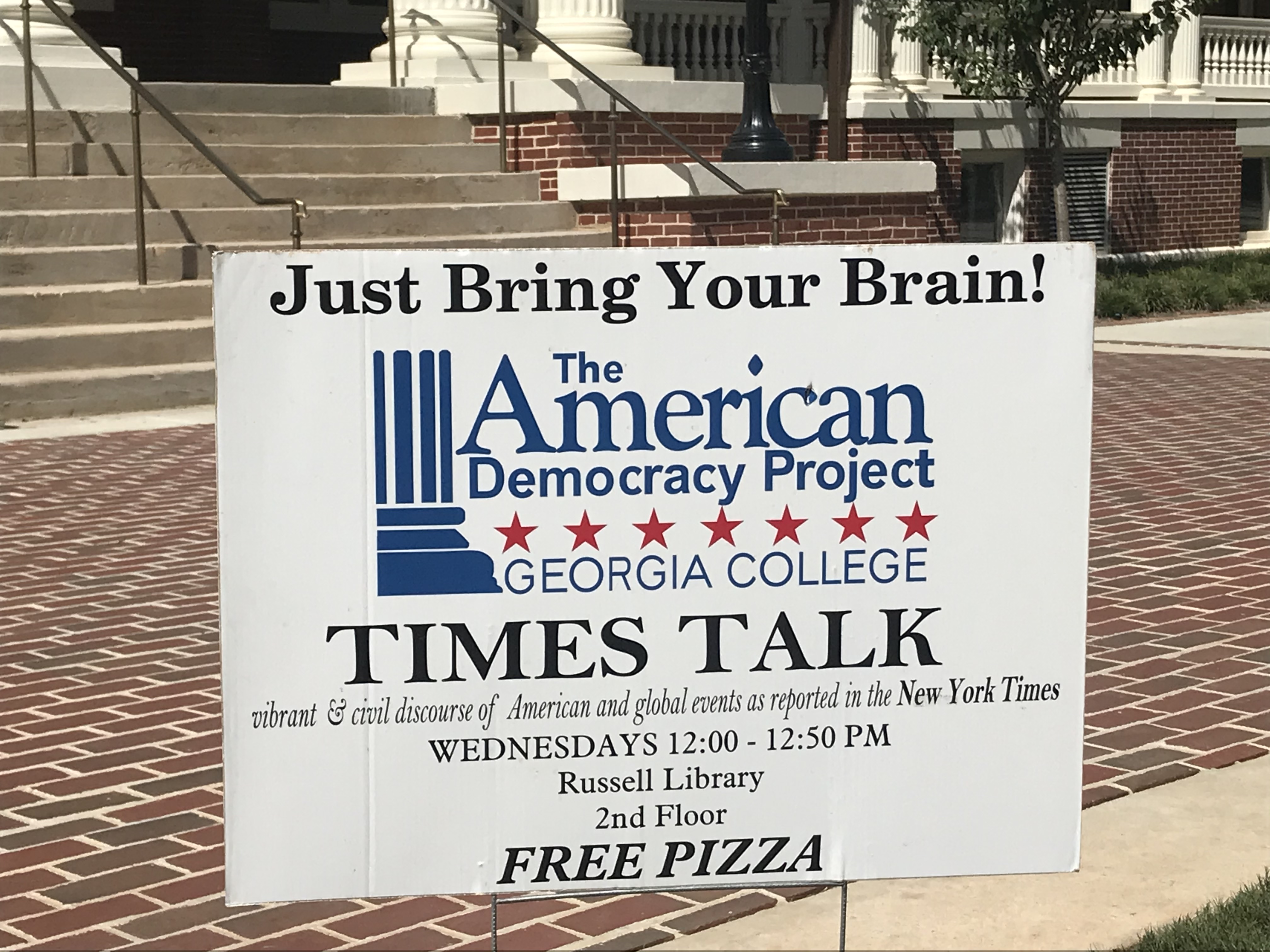 Times Talk sign