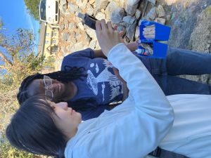 GCSU students conducting stream monitoring