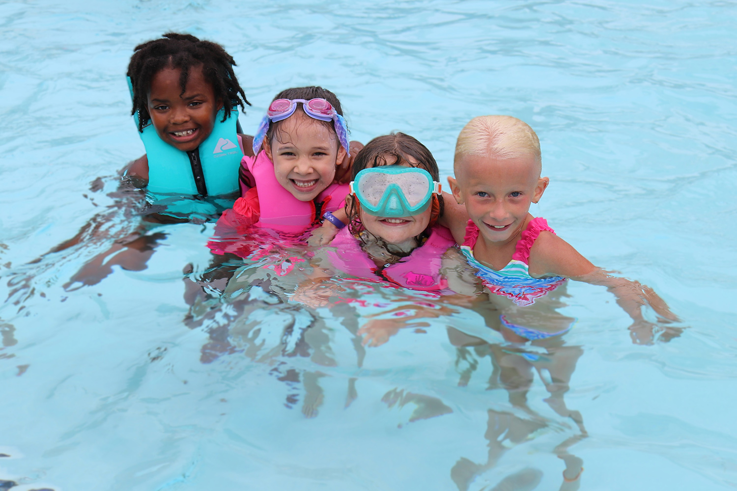 Bobcat Explorers in pool