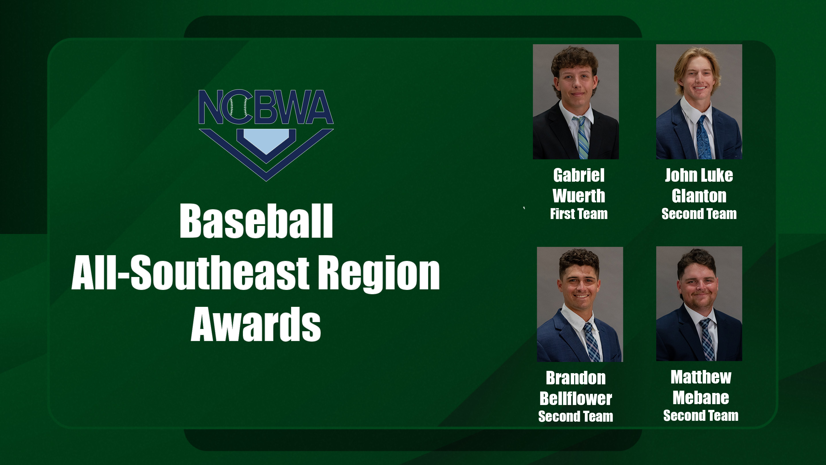 2024 NCBWA Division II All-Region performers