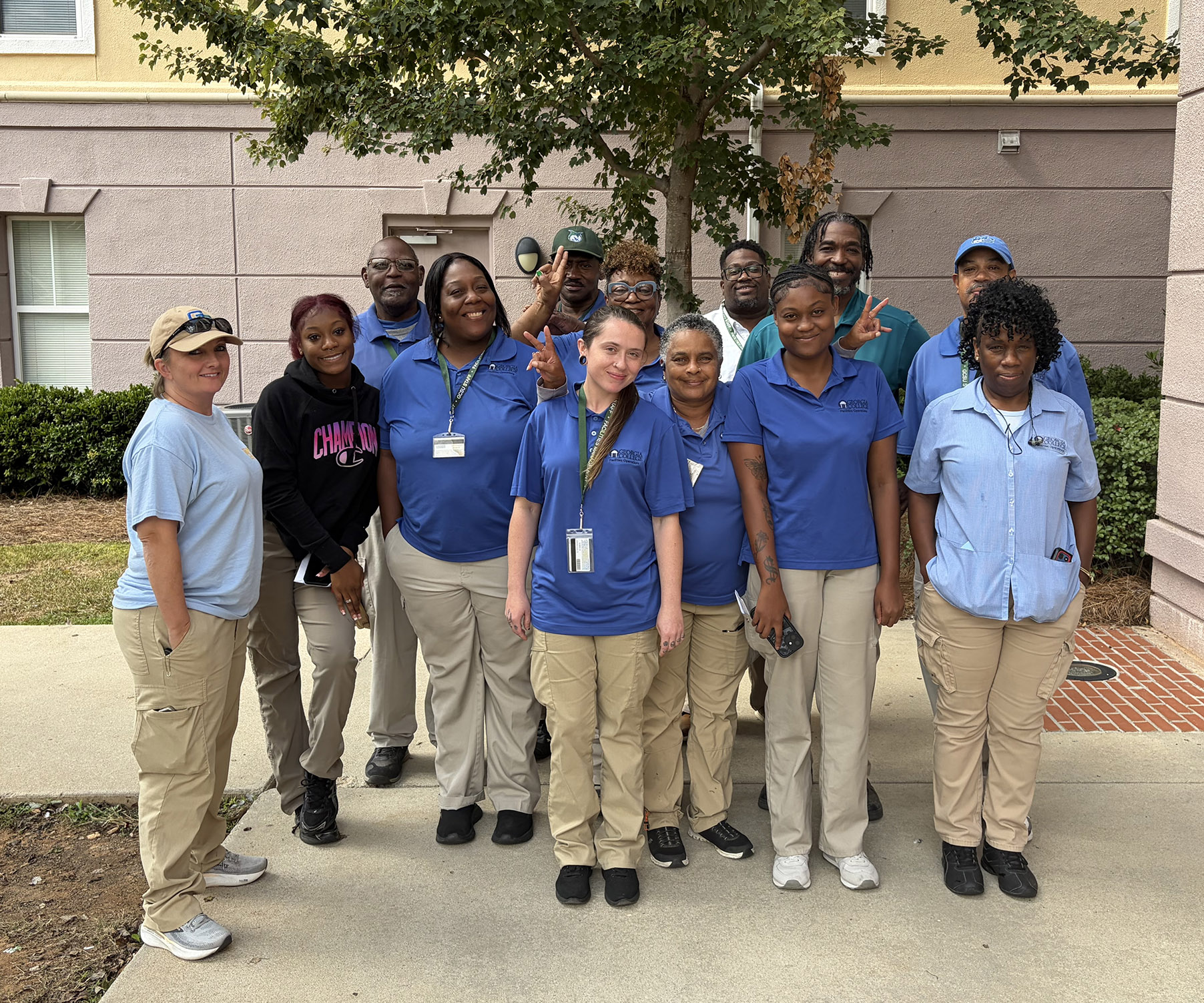 Custodians on campus
