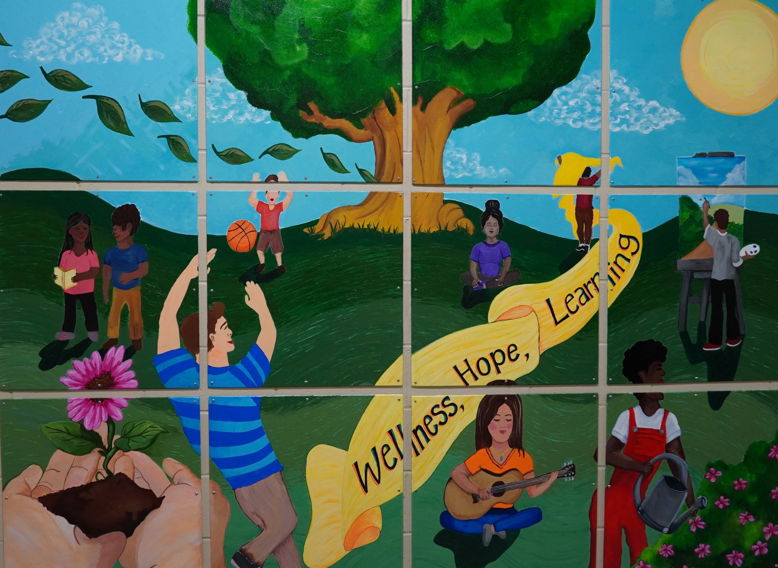 Picture of the Central State Hospital mural, taken by Christina Mansfield.