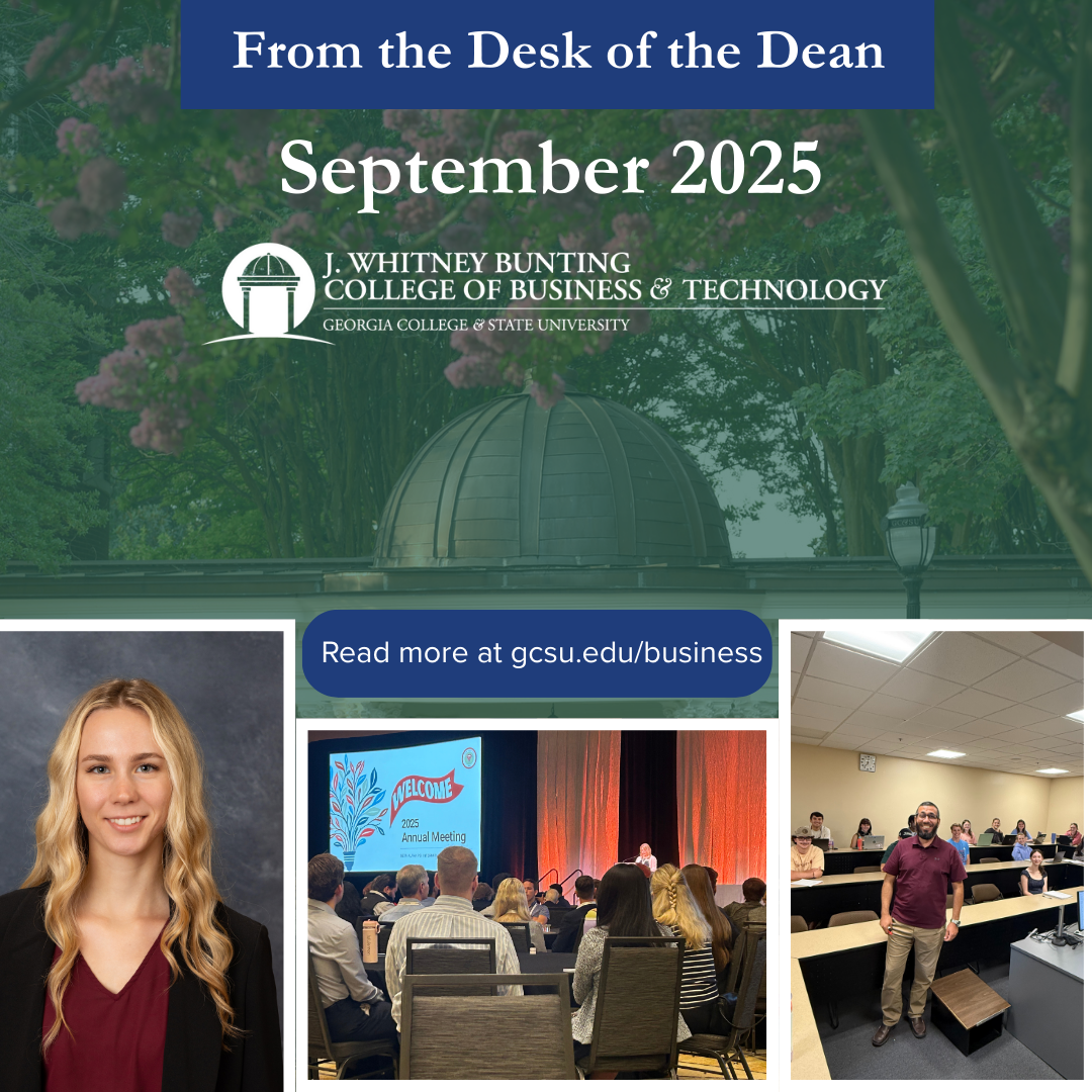 Collage of photos from September's Desk of the Dean issue