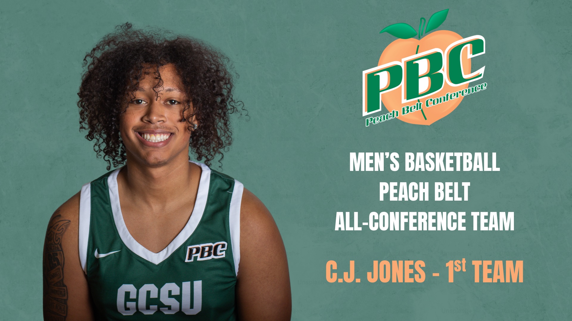 C,J, Jones All-Peach Belt first team