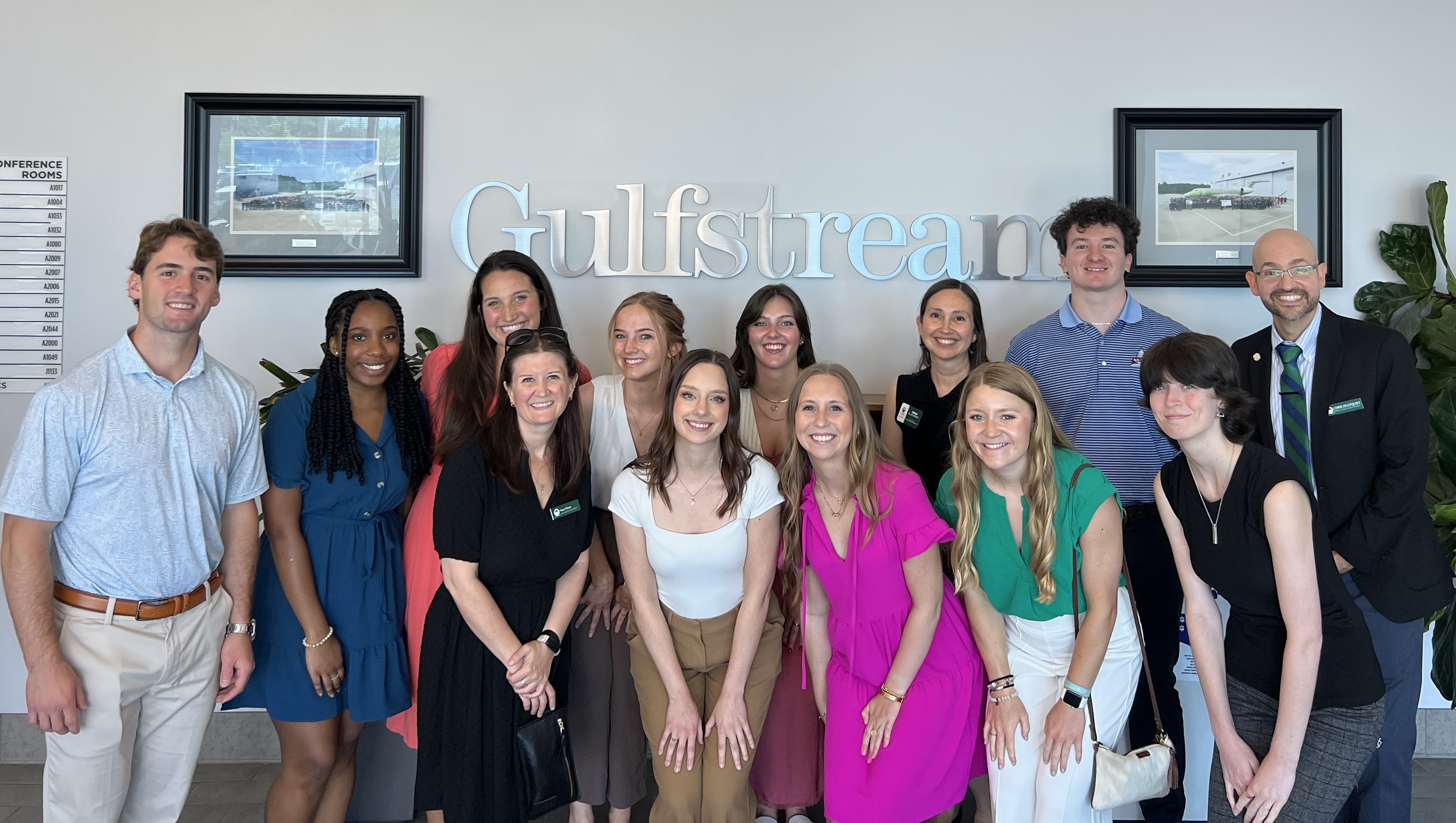 Group of students at Gulfstream
