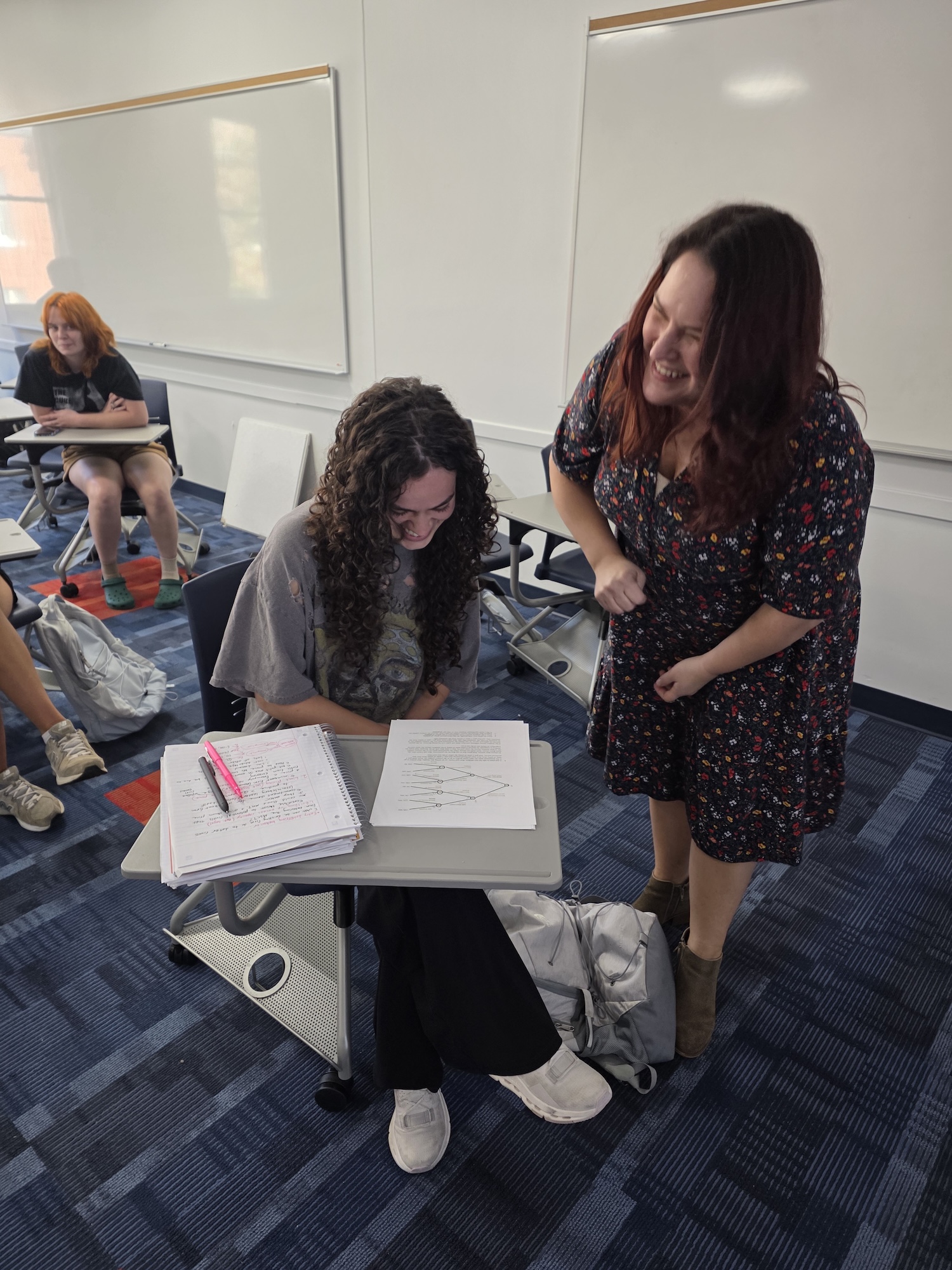 Dr. Brooke Conaway with student Izzy DeFelice