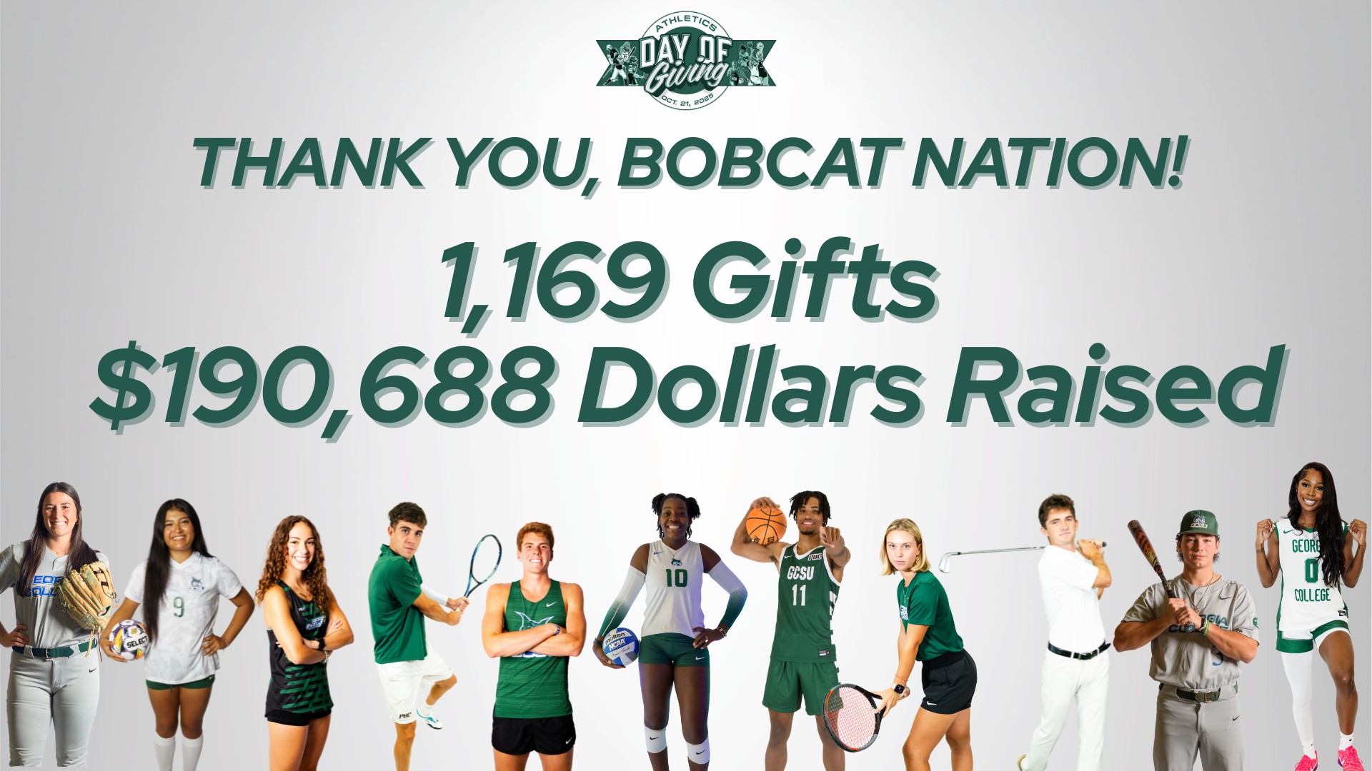 Athletics Day of Giving Results