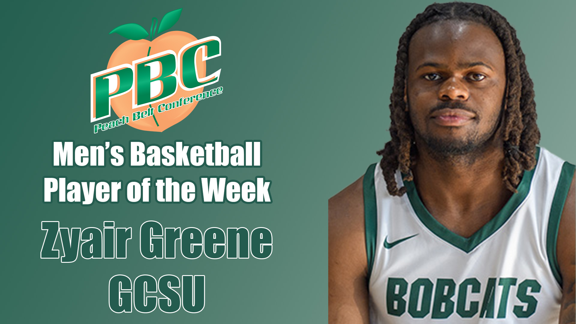 Zyair Greene PBC Player of the Week