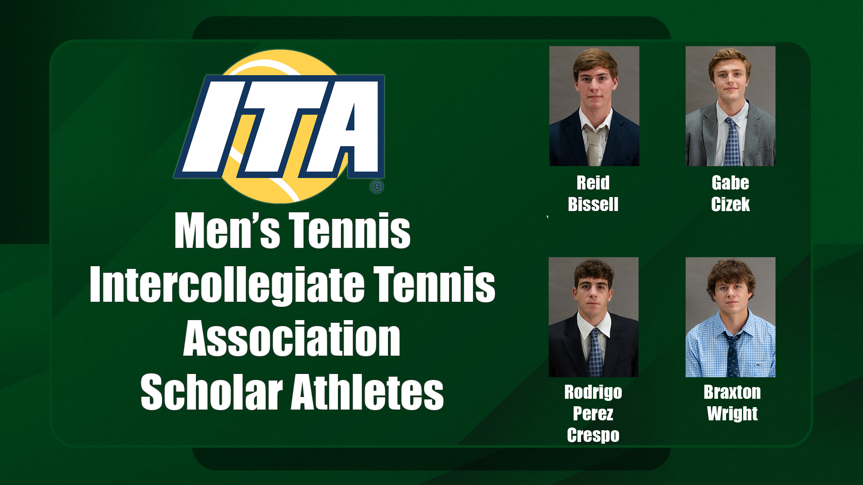 2024 ITA Men's Tennis Scholar Athletes