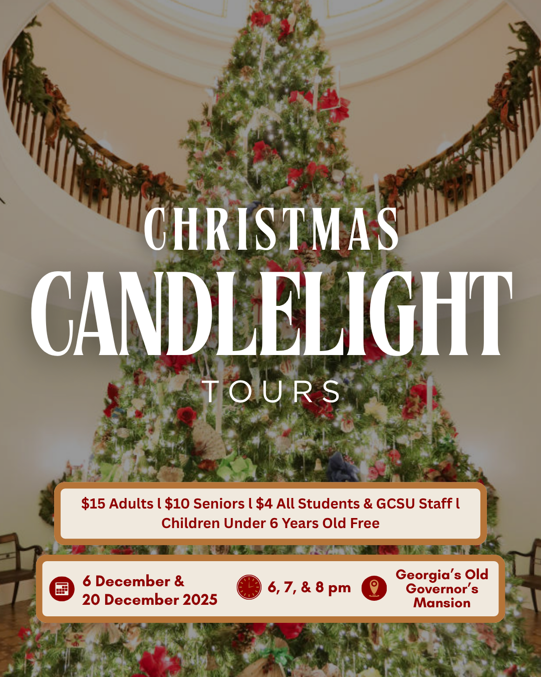 Candlelight Tour flyer 2025