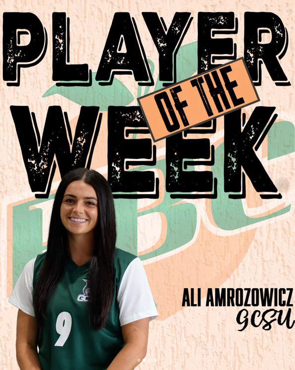 Photo of GCSU women's soccer player Ali Amrozowicz