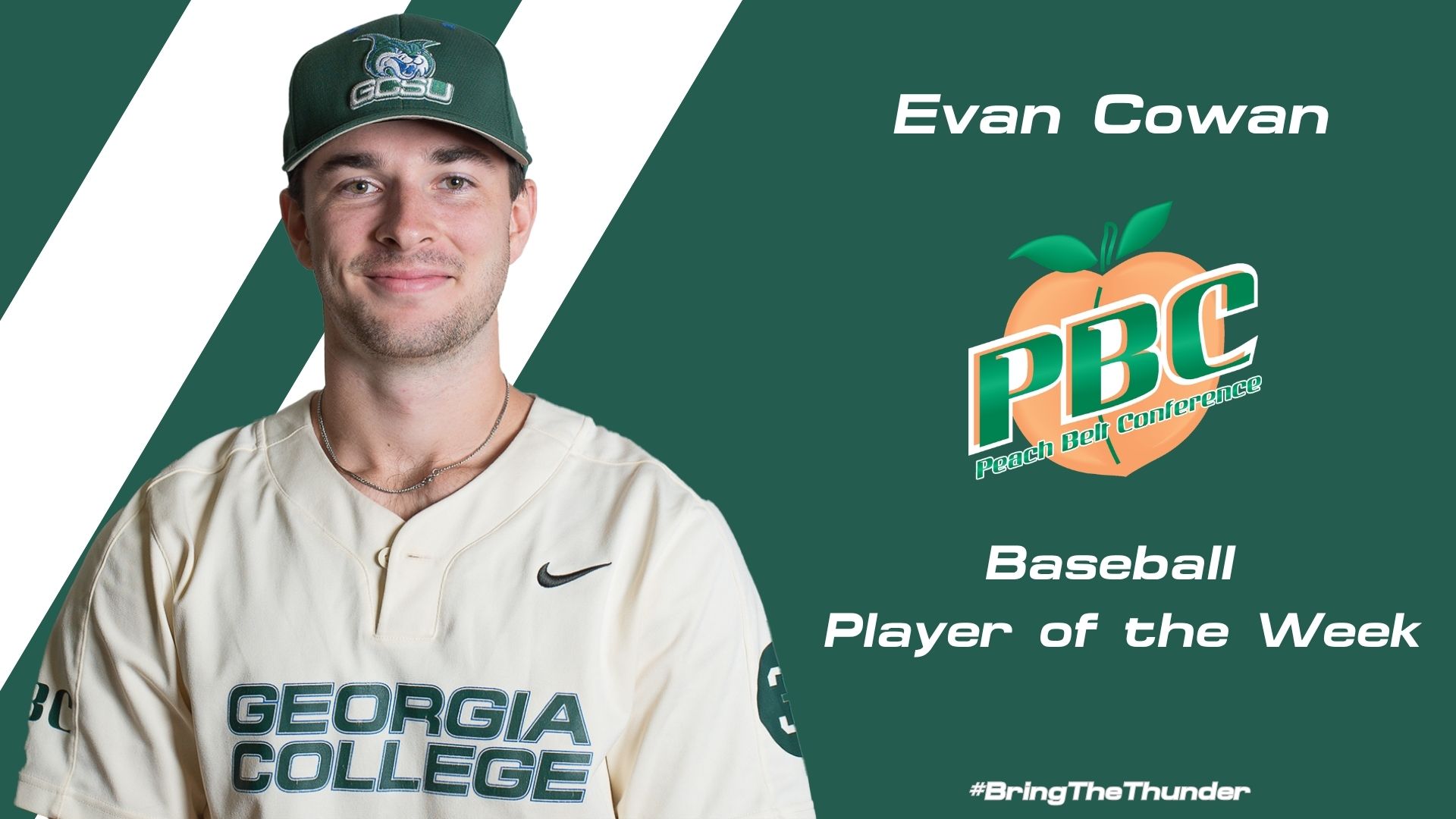 PBC Baseball Player of the Week Evan Cowan