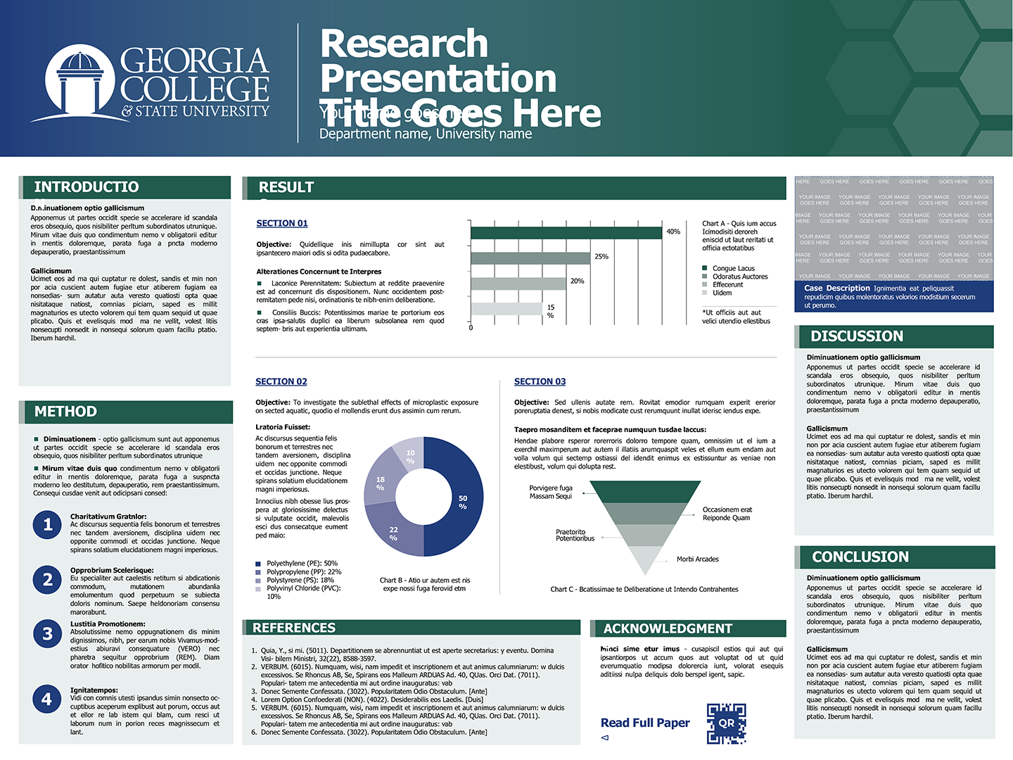 An example of one of the research poster templates advertised