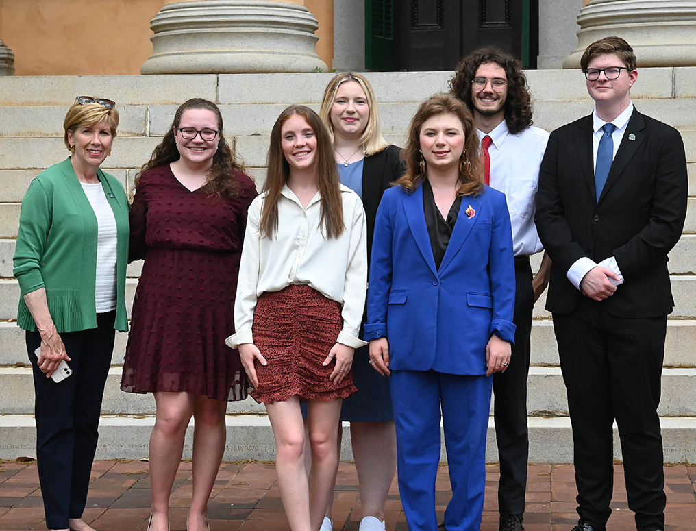 SGA Officers for 2024-2025 with President Cathy Cox