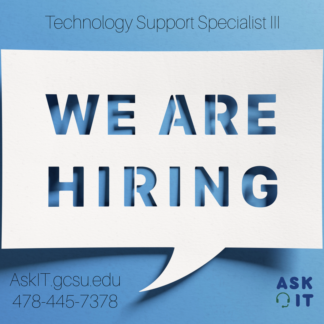 Technology Support Specialist III position 