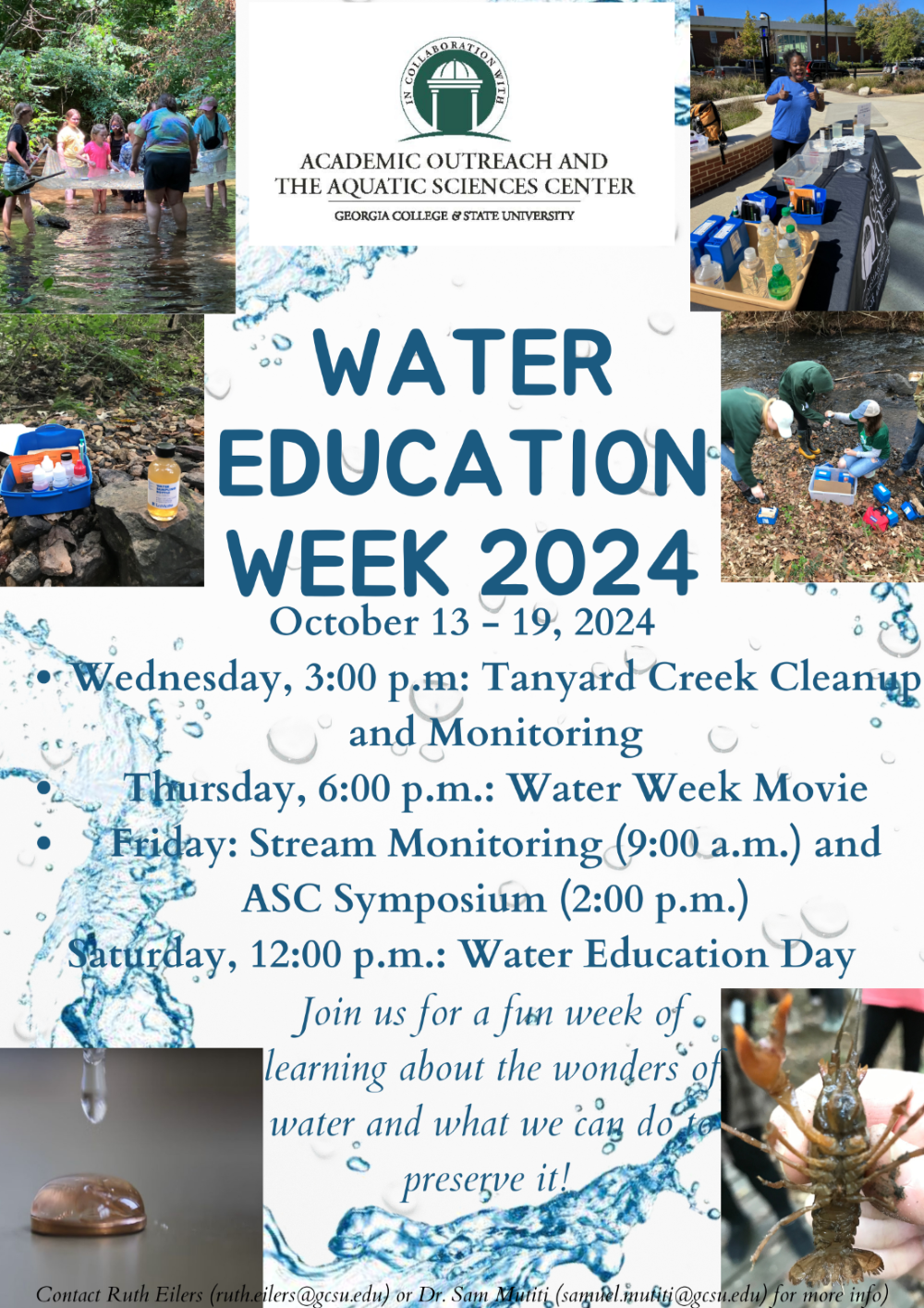 Water Education Week Information