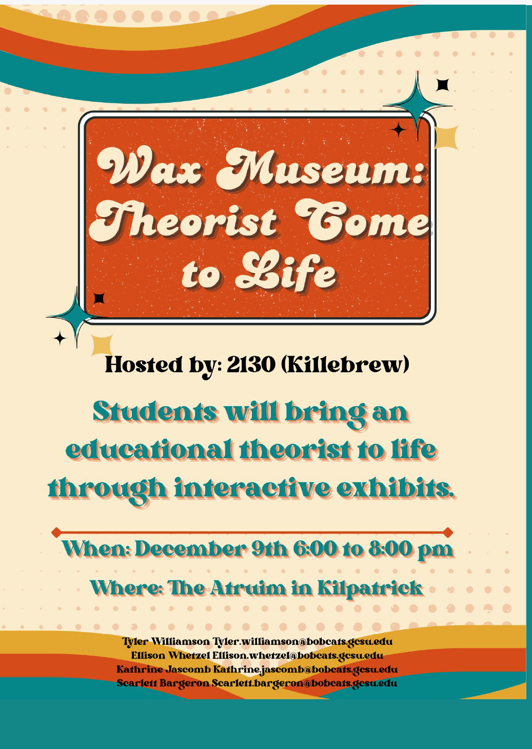 Wax Museum invitation