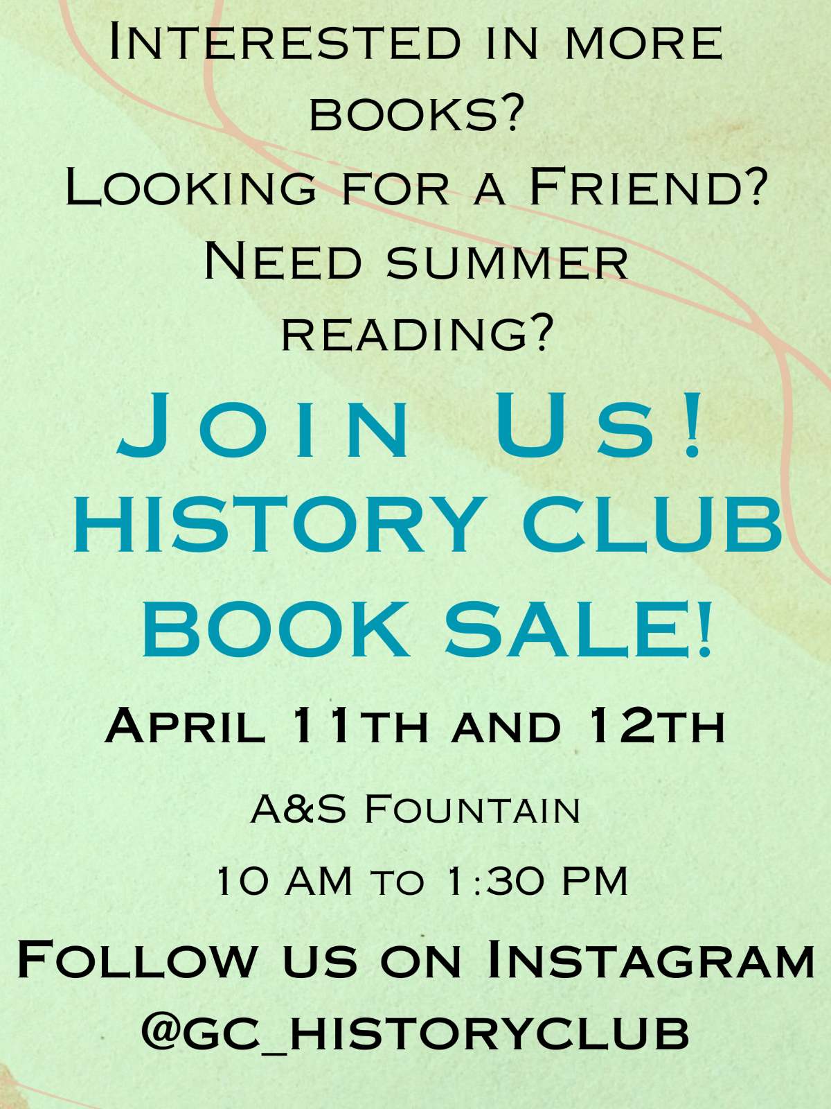 Book sale flyer
