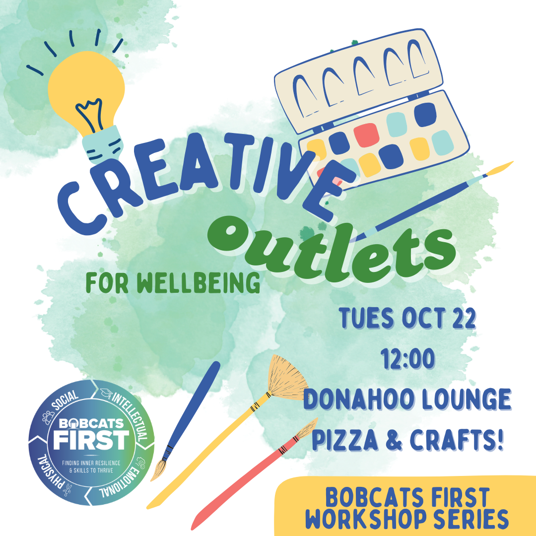 Creative Outlets for Wellbeing flyer