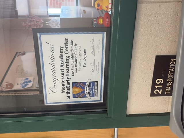 an image of a certificate hanging in a window