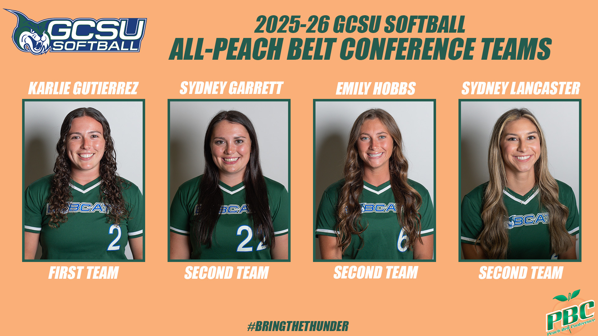 All-Peach Belt Softball