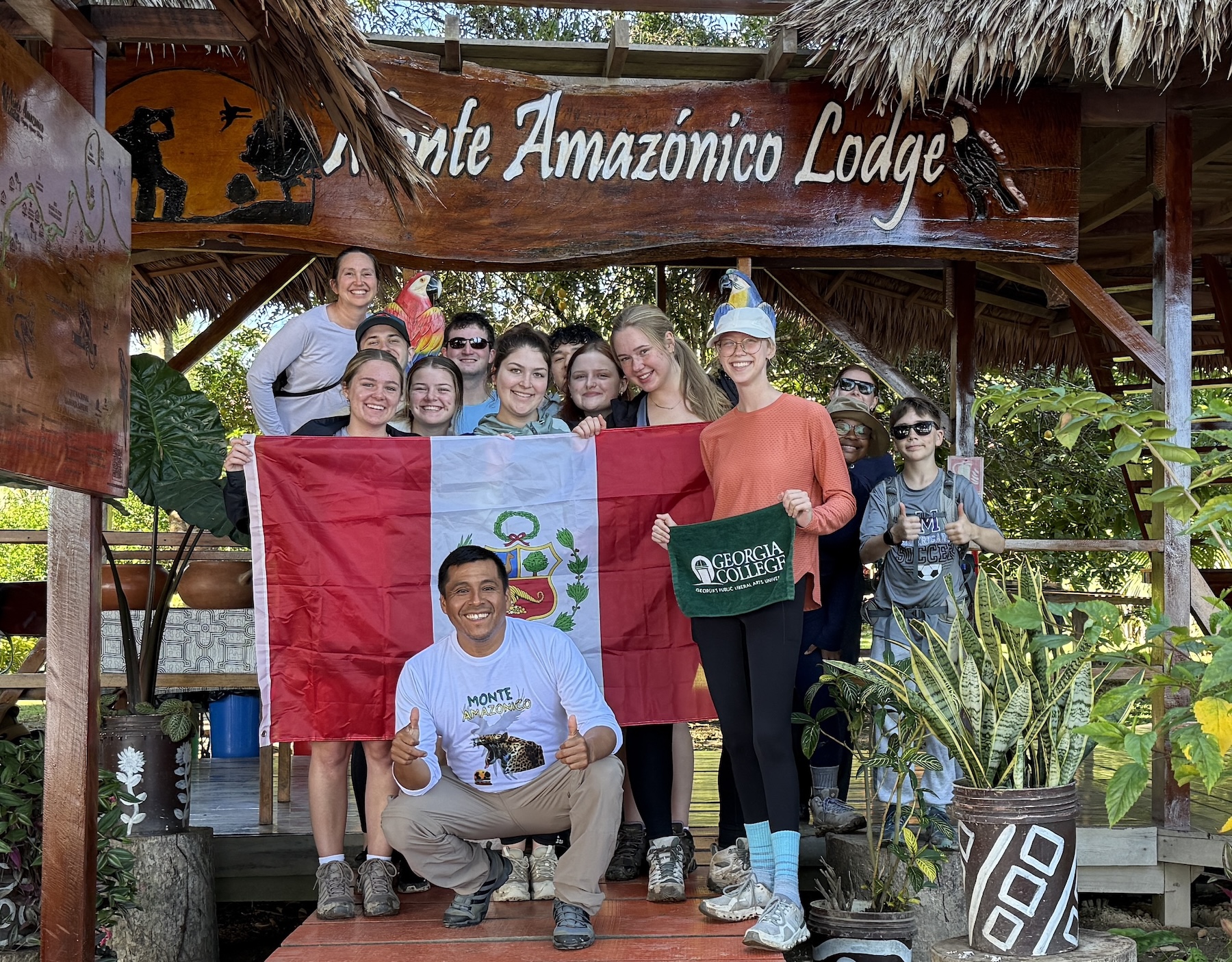 Photograph of students in Peru